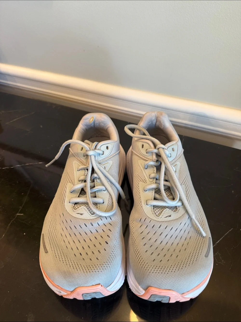 Altra Women’s Via Olympus 2 Light Athletic Shoes Grey with Peach Accent, 7.5